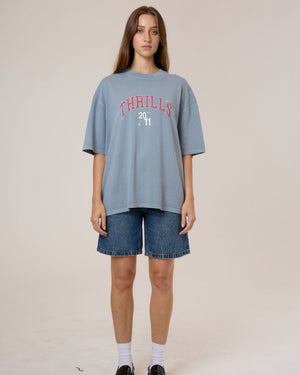 Thrills Stadium Oversized Tee - Smog in Smog