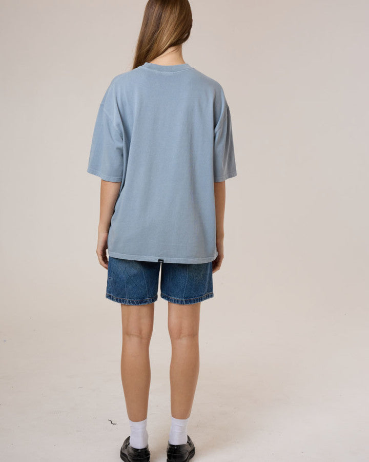 Thrills Stadium Oversized Tee - Smog in Smog