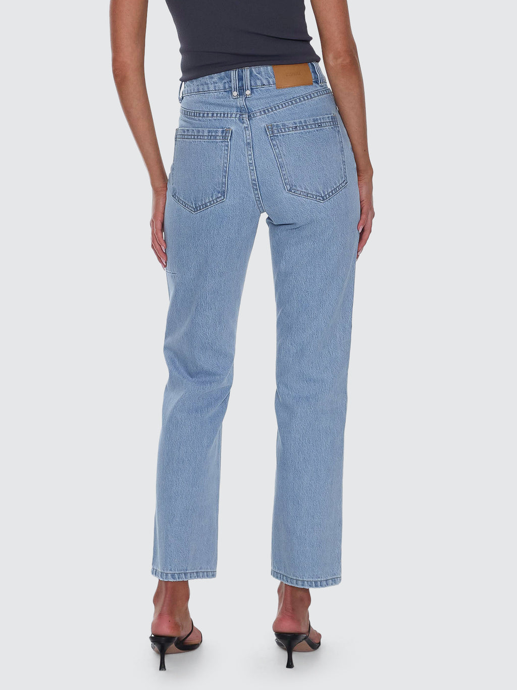 Thrills Co Stevie High Rise Straight Jean - Ageless Blue in Ageless Blue