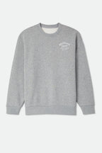 Brixton Straton Crew in HEATHER GREY