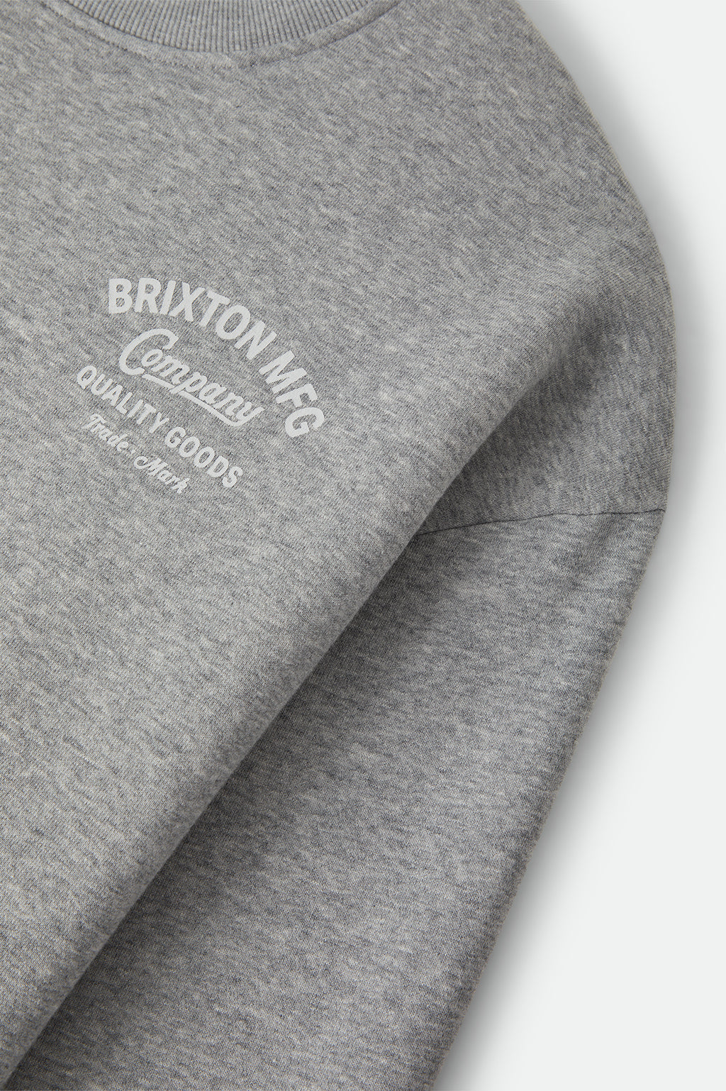 Brixton Straton Crew in HEATHER GREY