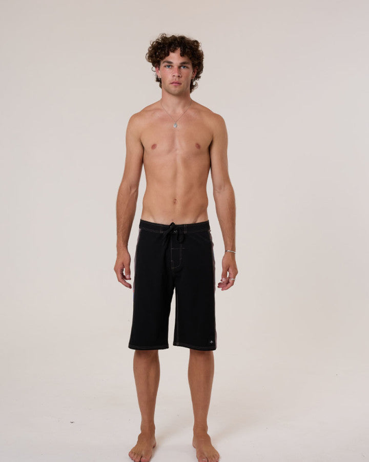 Thrills Super Blast Boardshort - Black in Black