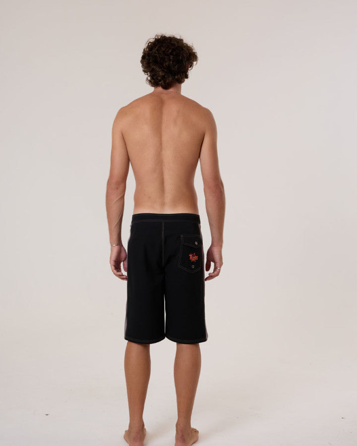 Thrills Super Blast Boardshort - Black in Black