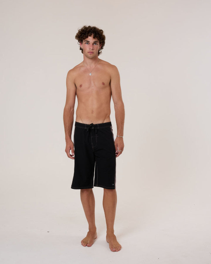 Thrills Super Blast Boardshort - Black in Black