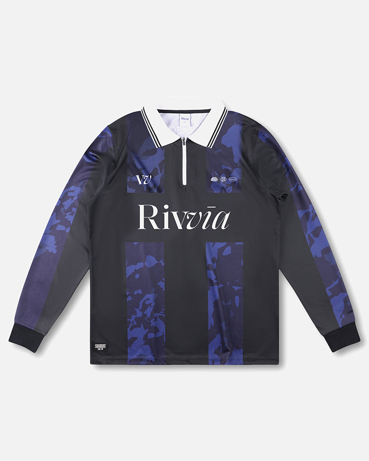 Rivvia Projects Team Vv Ls Polo in BLUE BLACK