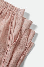 Brixton The Mercer Wide Leg Trouser Pa in CHALK PINK