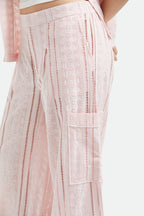 Brixton The Mercer Wide Leg Trouser Pa in CHALK PINK