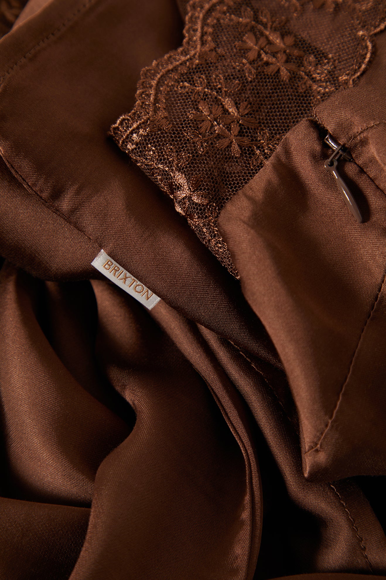 Brixton The Ridge Slip Dress in PINECONE BROWN