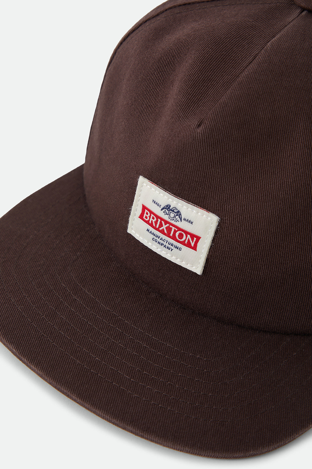 Brixton Trademark Snapback in WALNUT BROWN