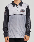 The Mad Hueys Troppo Captain | Youth Upf 50+ Fishing Jersey in SMOKE