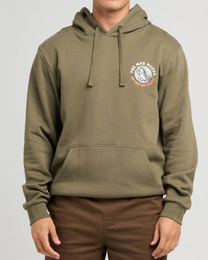 The Mad Hueys Trust Cod | Hooded Pullover in OLIVE