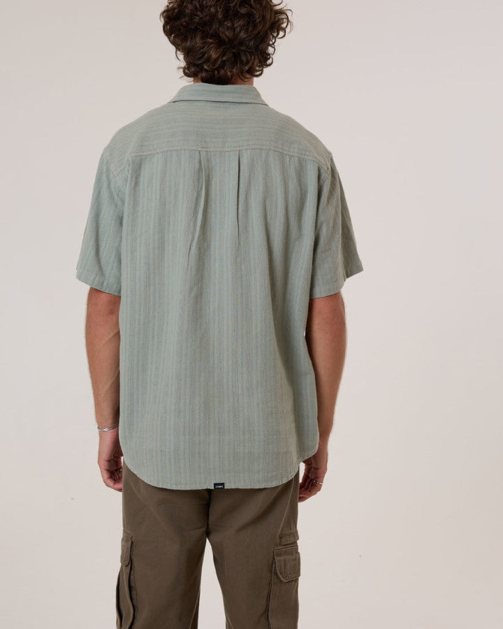 Thrills Unhinged Short Sleeve Shirt - Dirty Sage in Dirty Sage